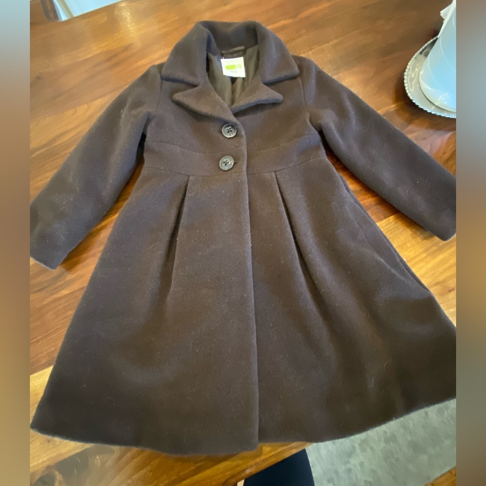 Crazy 8 Chocolate Brown girl’s dress coat 4T